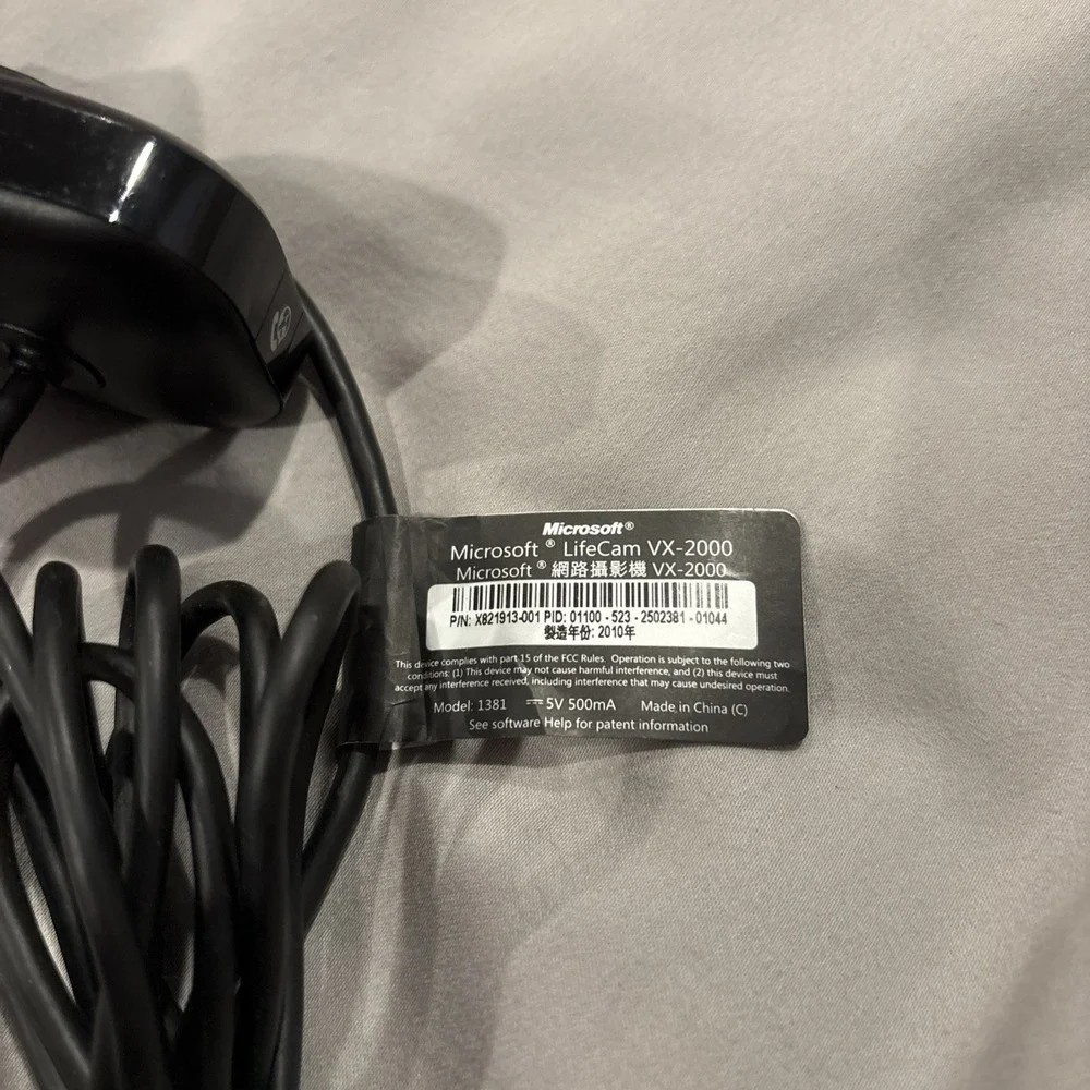Microsoft 1381 LifeCam VX-2000 WebCam USED Y1